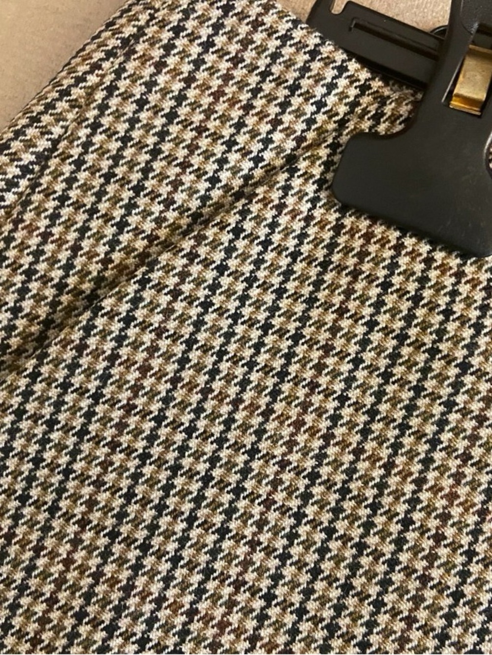 Piazza Sempione Knee-Length Wool Pencil Skirt Houndstooth Size 4 - Picture 10 of 13